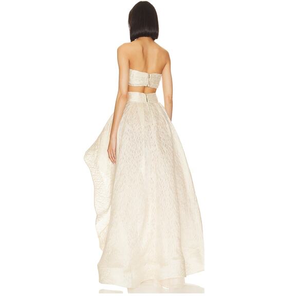 Bronx and Banco Tiara Pleated Two Piece Set Gown Bridal Formal Princess Fairy XS - Picture 3 of 13